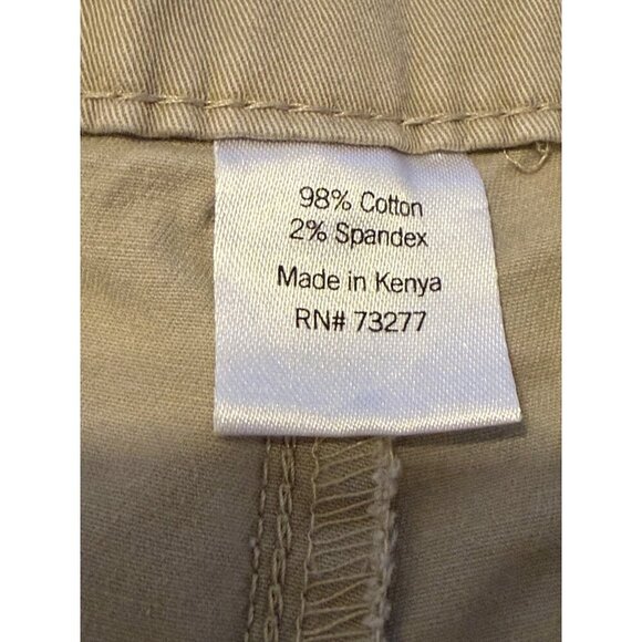 Sonoma Women's Mid Rise Straight Shorts Tan 4 Pockets Size 8 - Picture 4 of 15